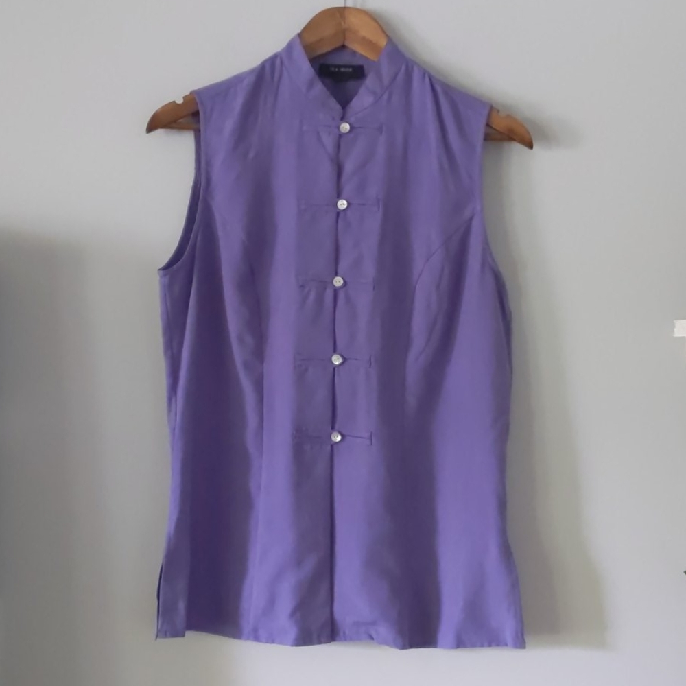 Vintage Lavender Silk Top
